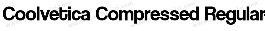 Coolvetica Compressed Regular字体转换